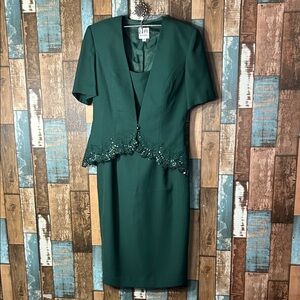 Nah Nah Collection Green Dress Suit